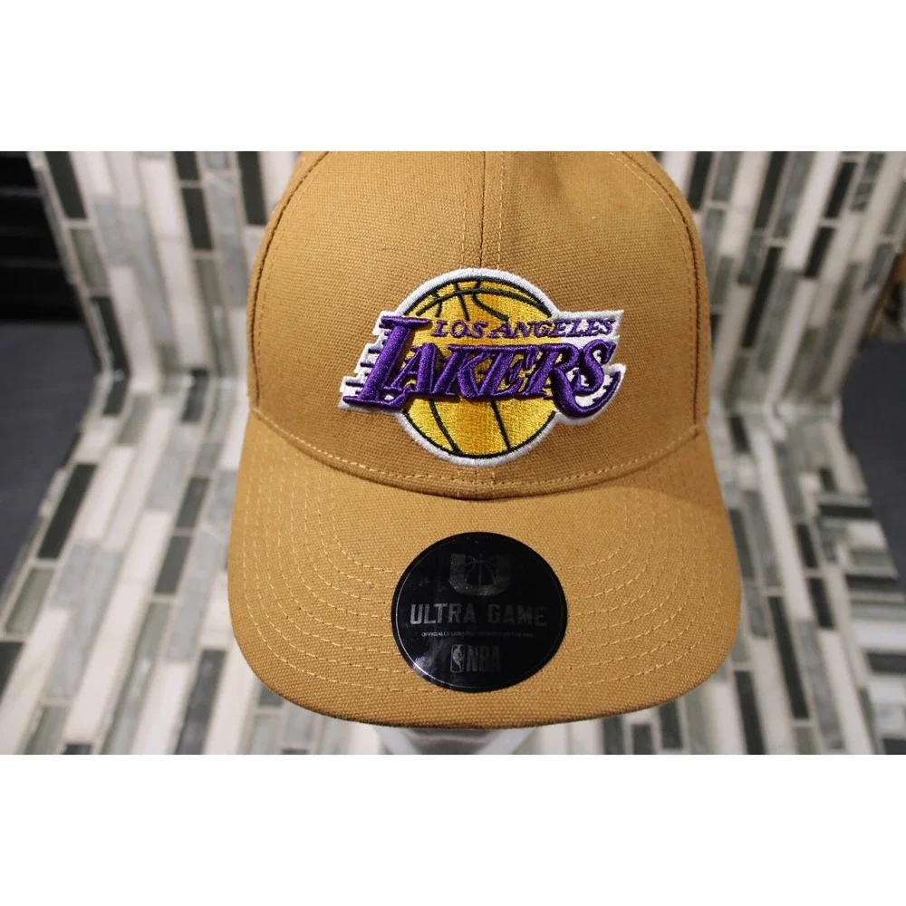 Los Angeles Lakers NBA Ultra Game Adjustable Strapback Hat-Mustard Brown